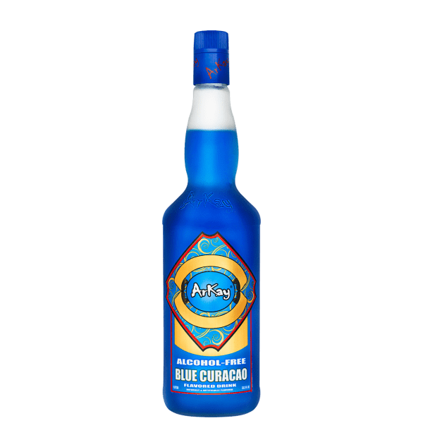 Paquete 12 Botellas — ArKay Versión Zero Proof Blue Curaçao · 1 Litro