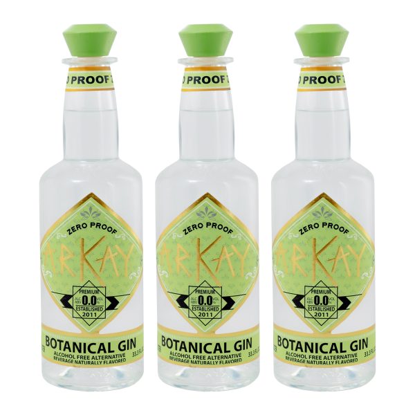 Paquete 12 Botellas — ArKay Alternativa de Ginebra Botánica Zero Proof · 1 Litro