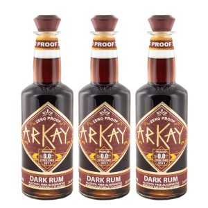 Paquete 12 Botellas — ArKay Alternativa de Ron Oscuro Zero Proof · 1 Litro