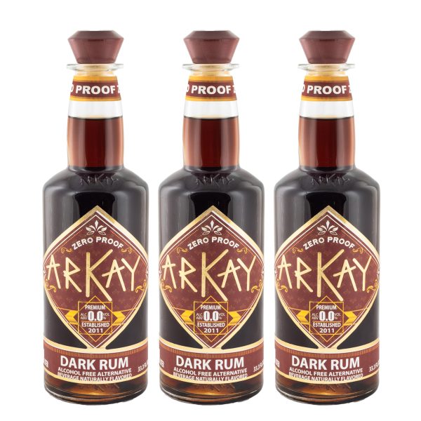 Paquete 12 Botellas — ArKay Alternativa de Ron Oscuro Zero Proof · 1 Litro