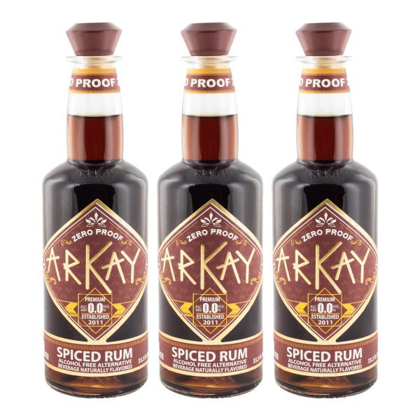 Paquete 12 Botellas — ArKay Alternativa de Ron Especiado Zero Proof · 1 Litro