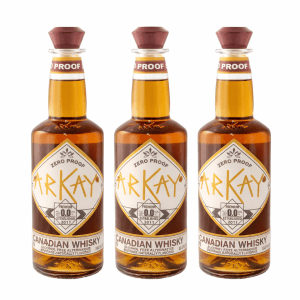 Paquete 12 Botellas — ArKay Versión Zero Proof Whisky Canadiense · 1 Litro