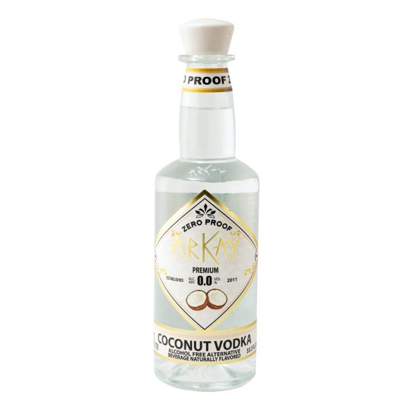 coconutVodkafotoNew.jpg Paquete 12 Botellas — ArKay Vodka Coco Zero Proof · 1 Litro