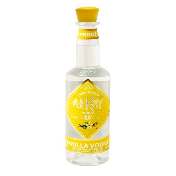Paquete 144 Botellas — ArKay Vodka Vainilla Zero Proof · 1 Litro